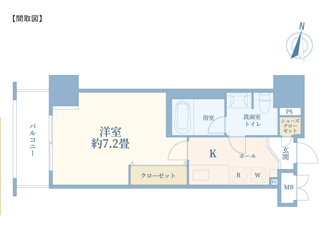 東急ドエル・グラフィオ麹町の間取り図